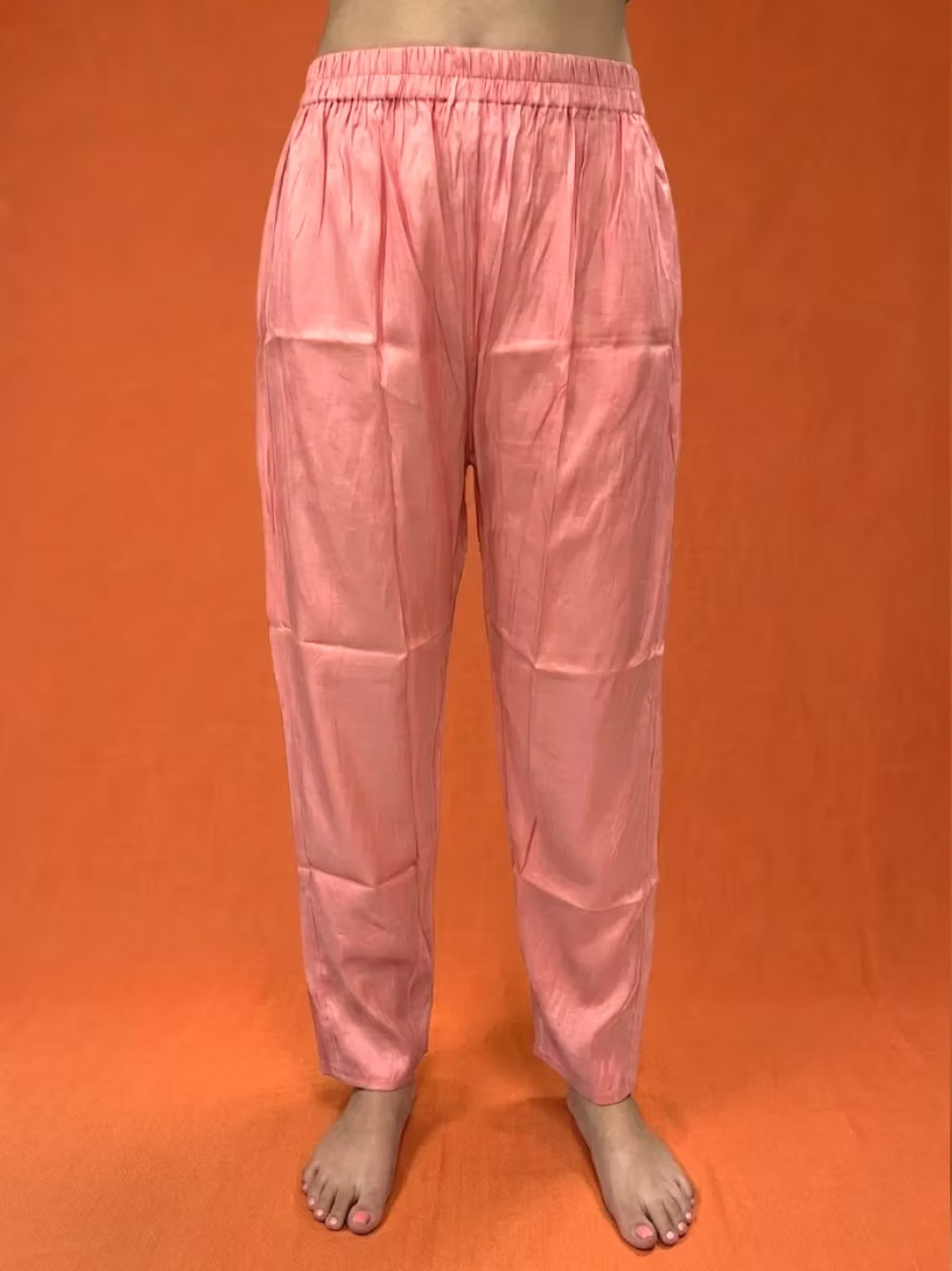 Peach Pink floral Chandheri Kurta Set with Dupatta