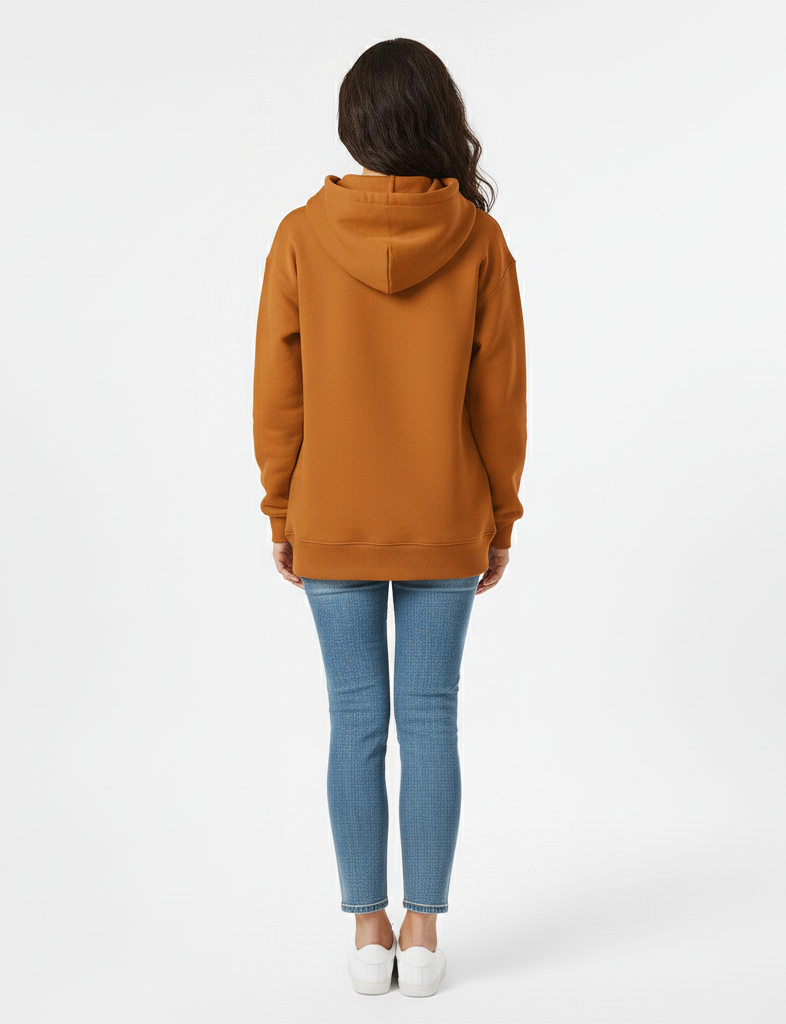 Copper Brown 390 GSM Luxury Pullover Hoodie | Glamoura X by Zadine Premium Streetwear Blanks