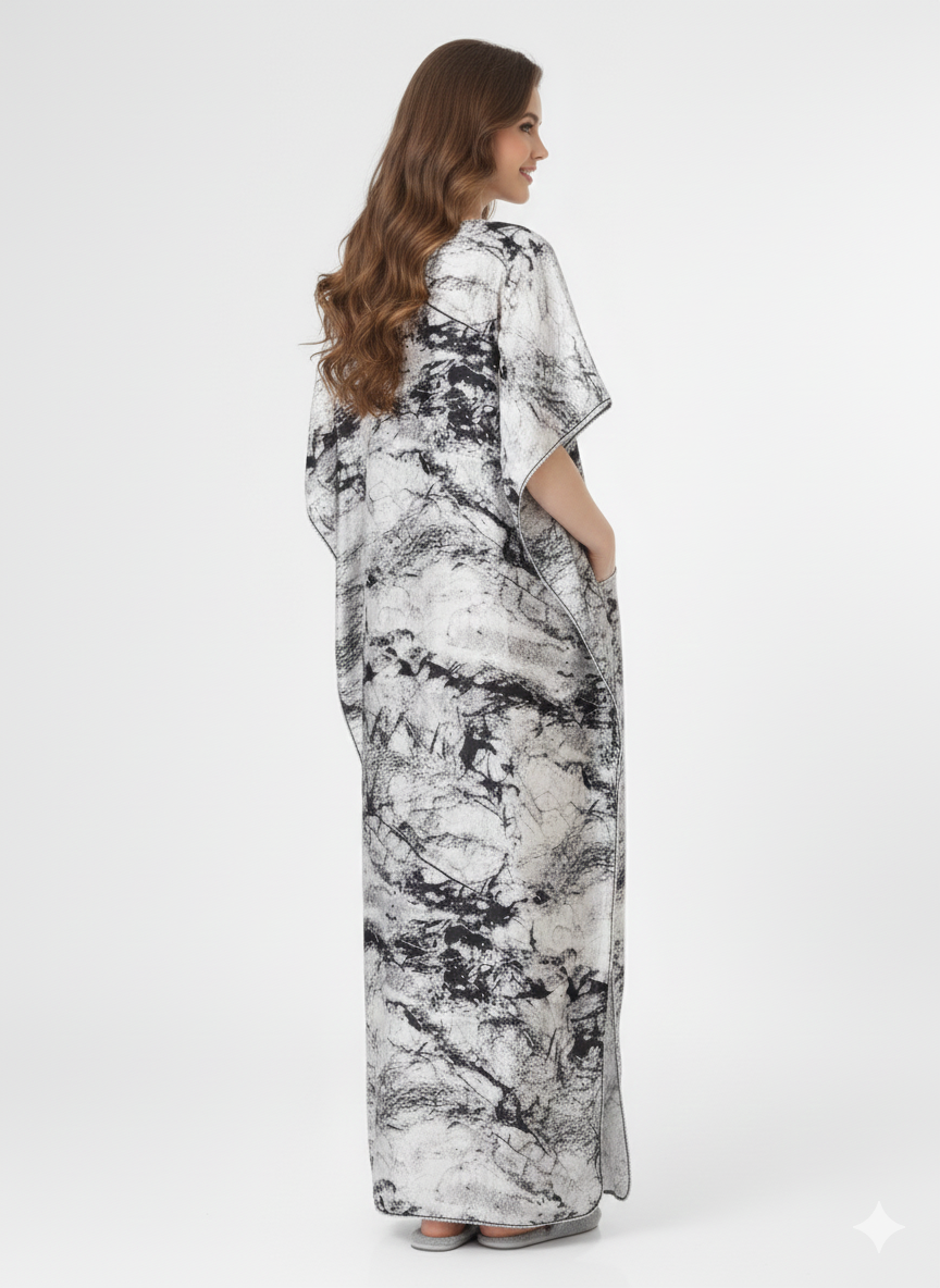 Marble Abyss Kaftan Nightgown ā Glamoura X