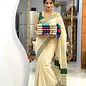 Chathura Zari Tussel Tissue Kerala Saree