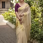 5-Inch Premium Golden Tissue Kasavu Set Saree