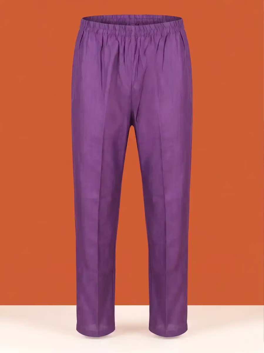 Women Purple Floral Print Regular Kurta Pant Set With Dupatta