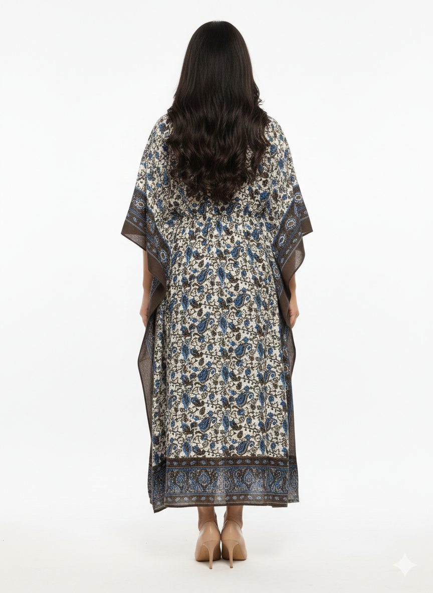 The Azure Earth Kaftan — GLAMOURA-X
