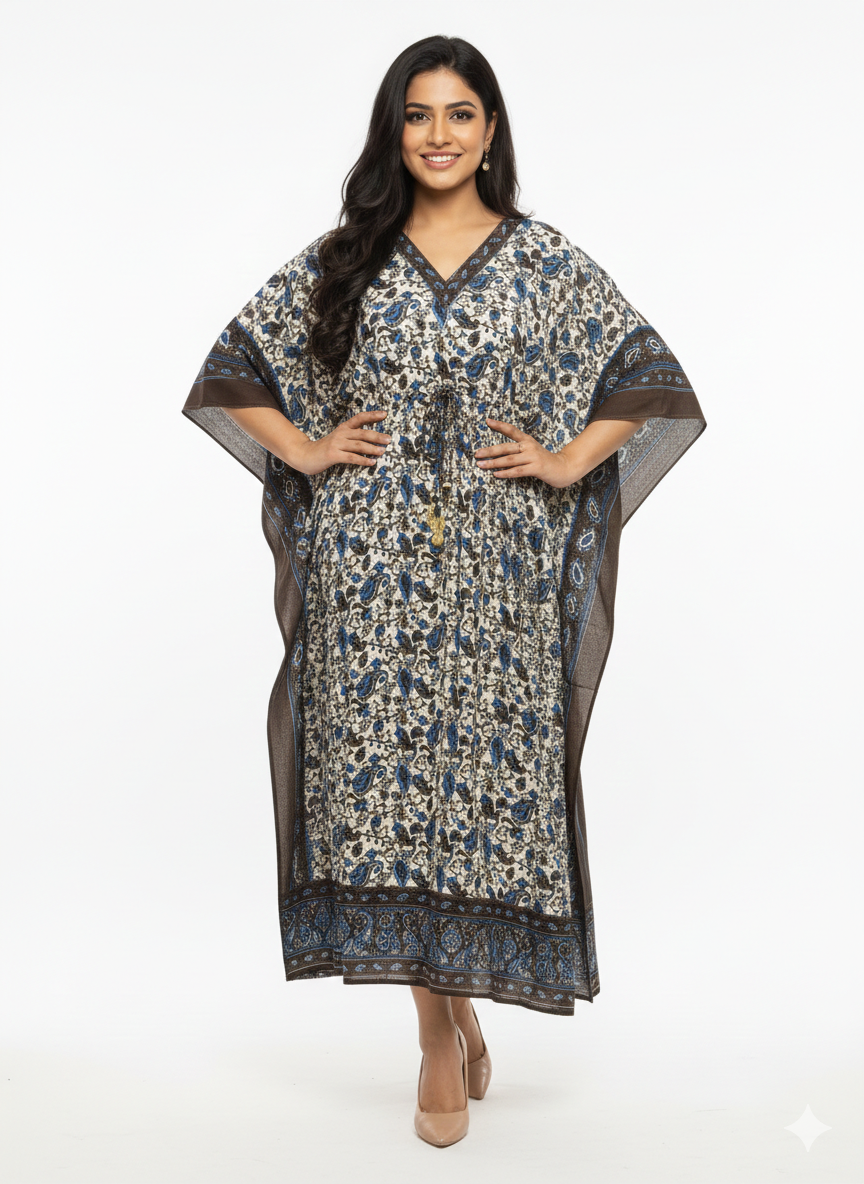 The Azure Earth Kaftan — GLAMOURA-X