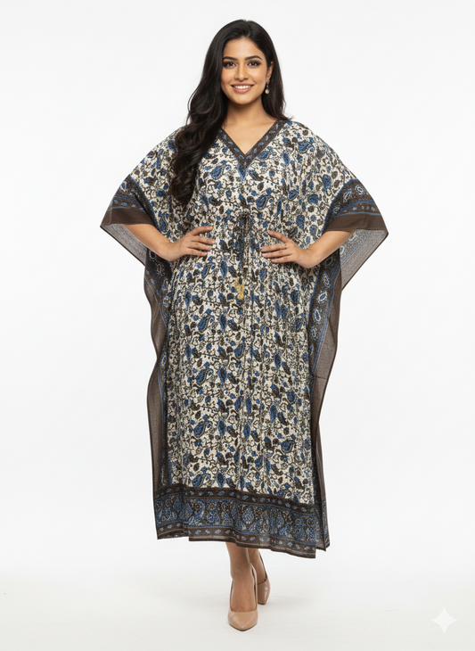 The Azure Earth Kaftan — GLAMOURA-X