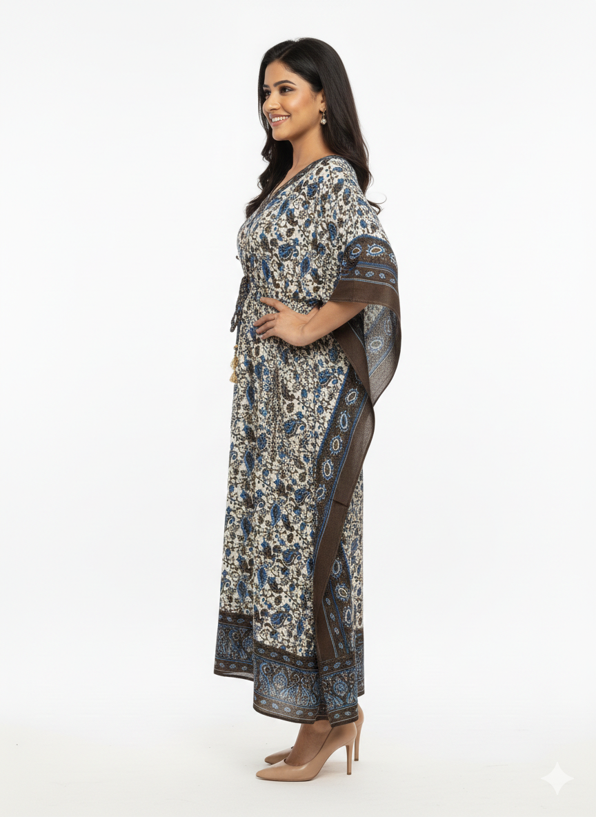 The Azure Earth Kaftan — GLAMOURA-X
