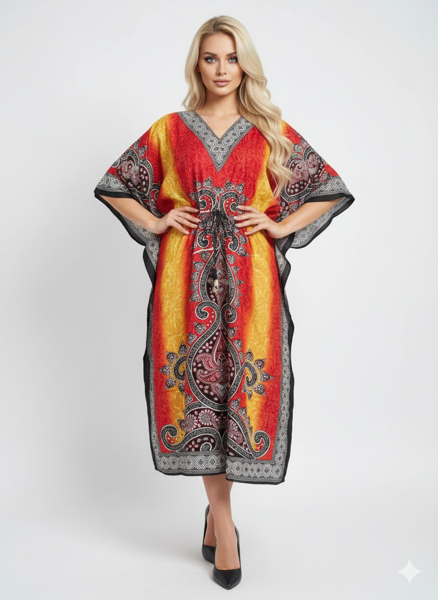 The Ombré Paisley Print Kaftan — GLAMOURA-X