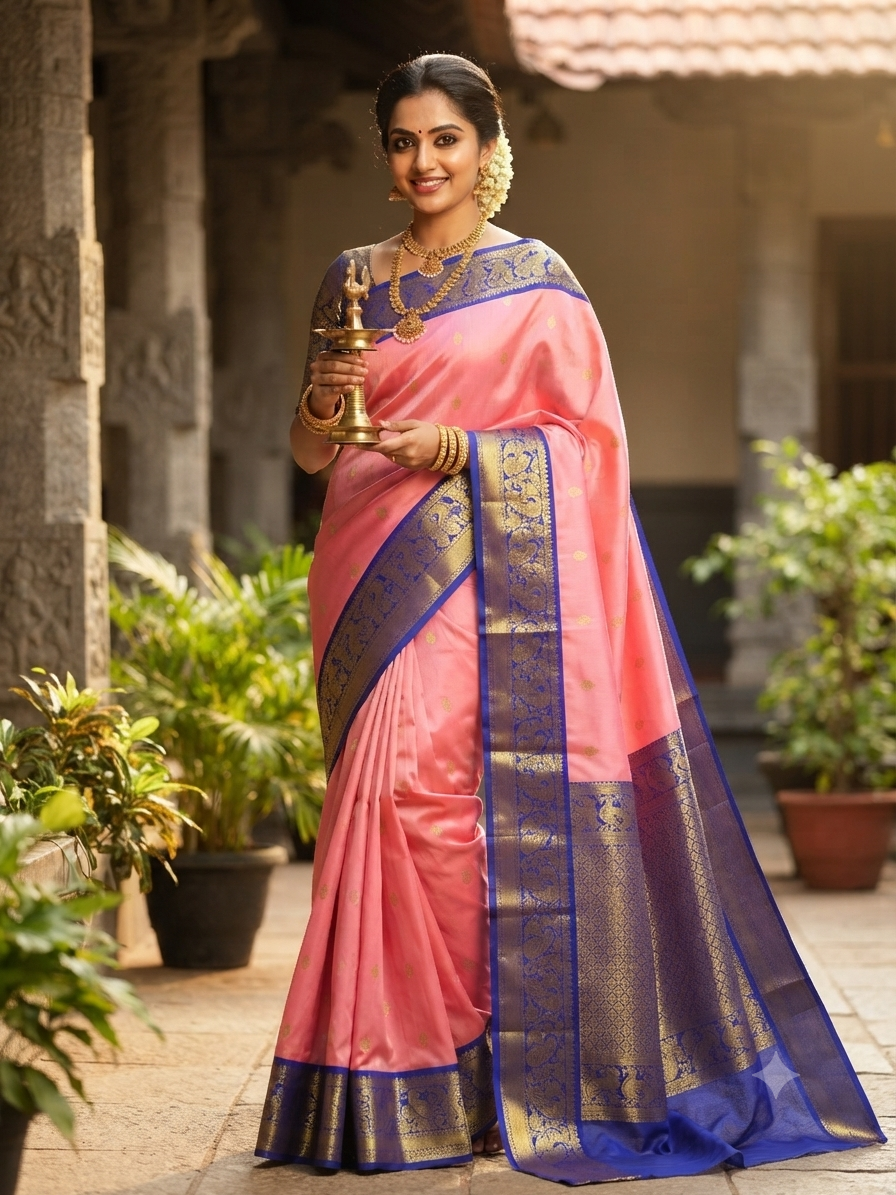 Kanchipuram Pure Soft Silks Sarees-with Silk Mark certificate- catalogue C2- 240 collections