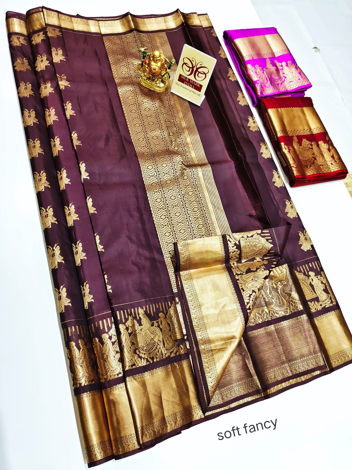 Kanchipuram Pure Soft Silks Sarees-with Silk Mark certificate- catalogue C4- 220 collections