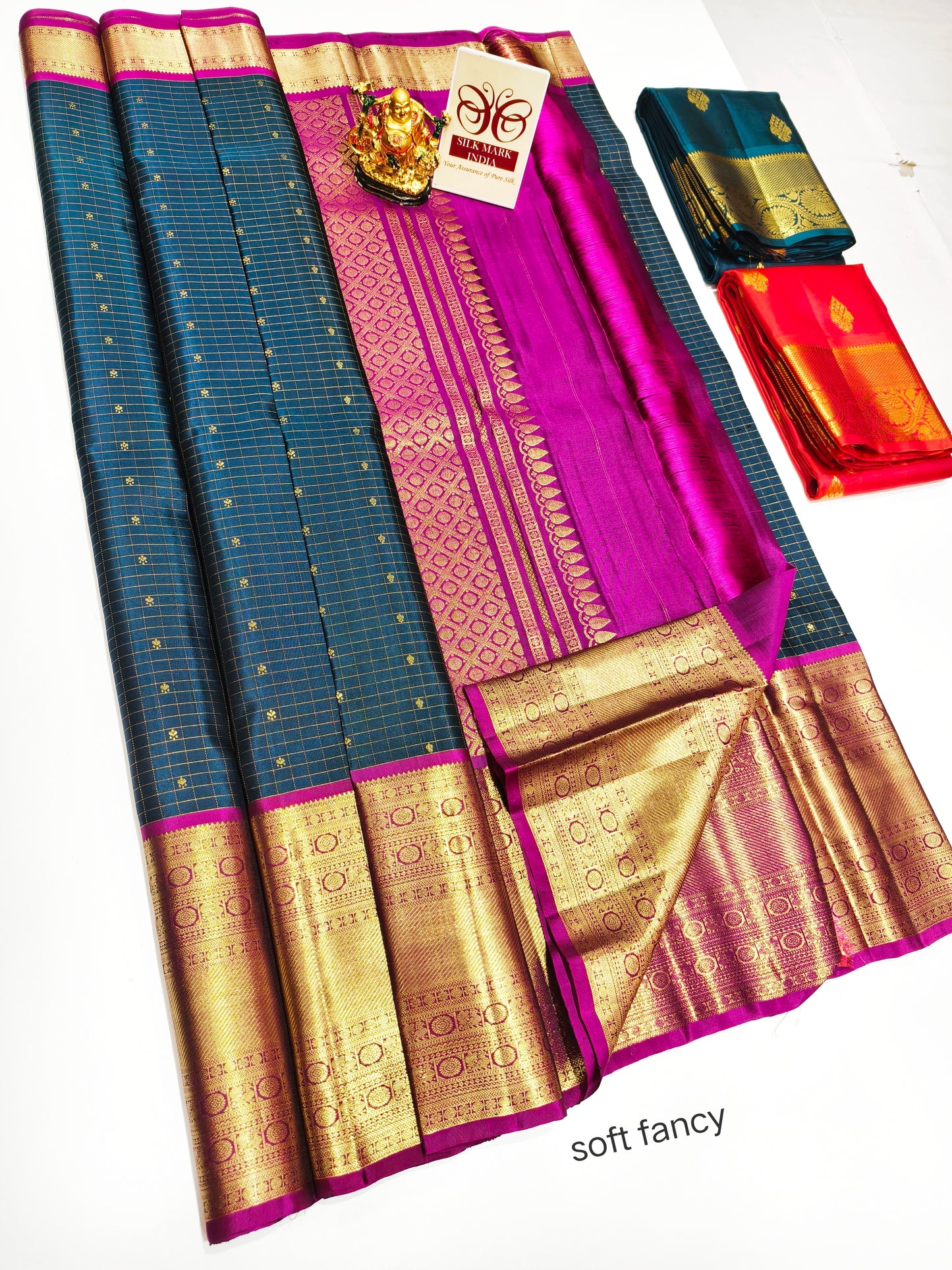Kanchipuram Pure Soft Silks Sarees-with Silk Mark certificate- catalogue C4- 220 collections