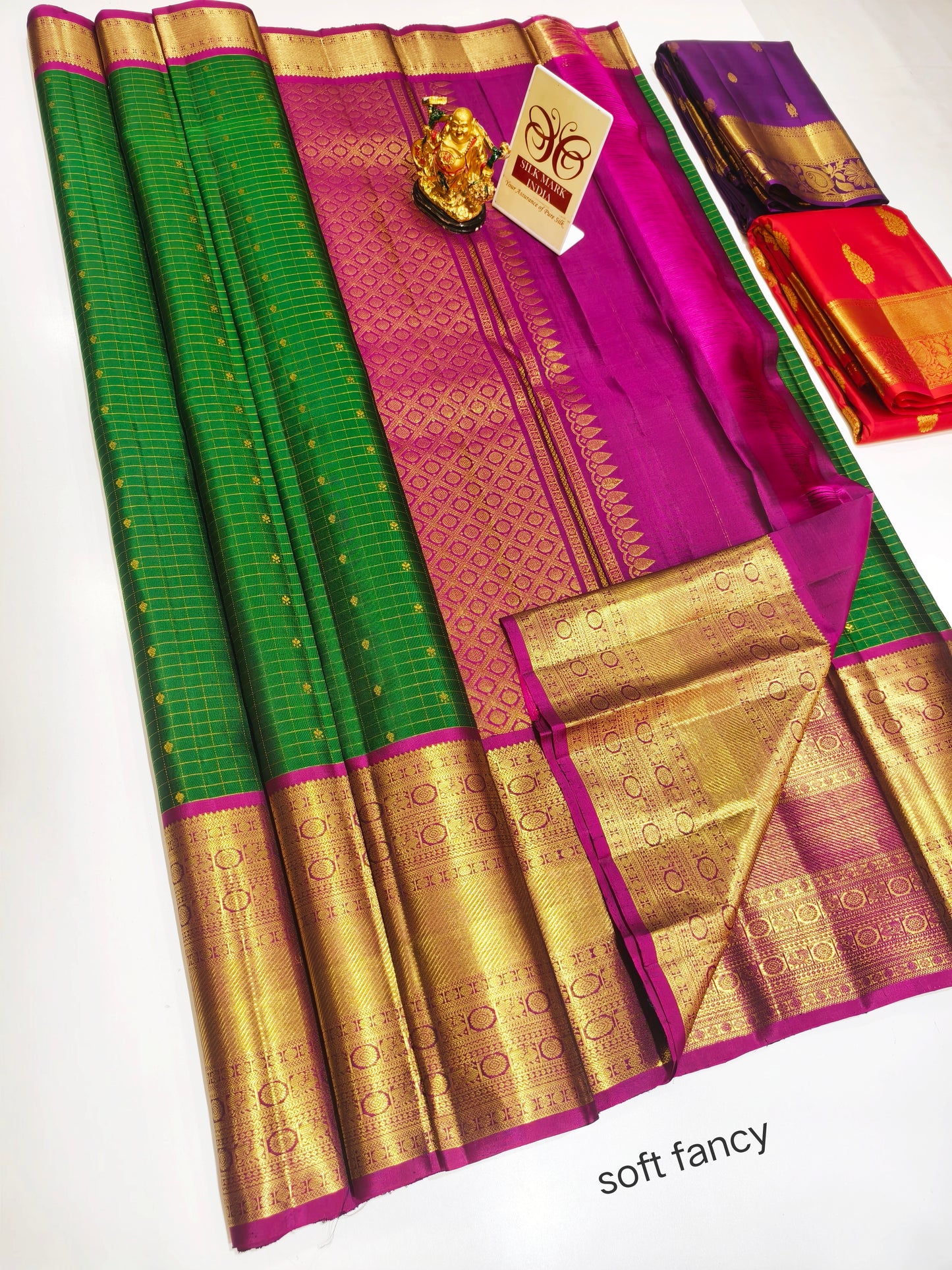 Kanchipuram Pure Soft Silks Sarees-with Silk Mark certificate- catalogue C4- 220 collections