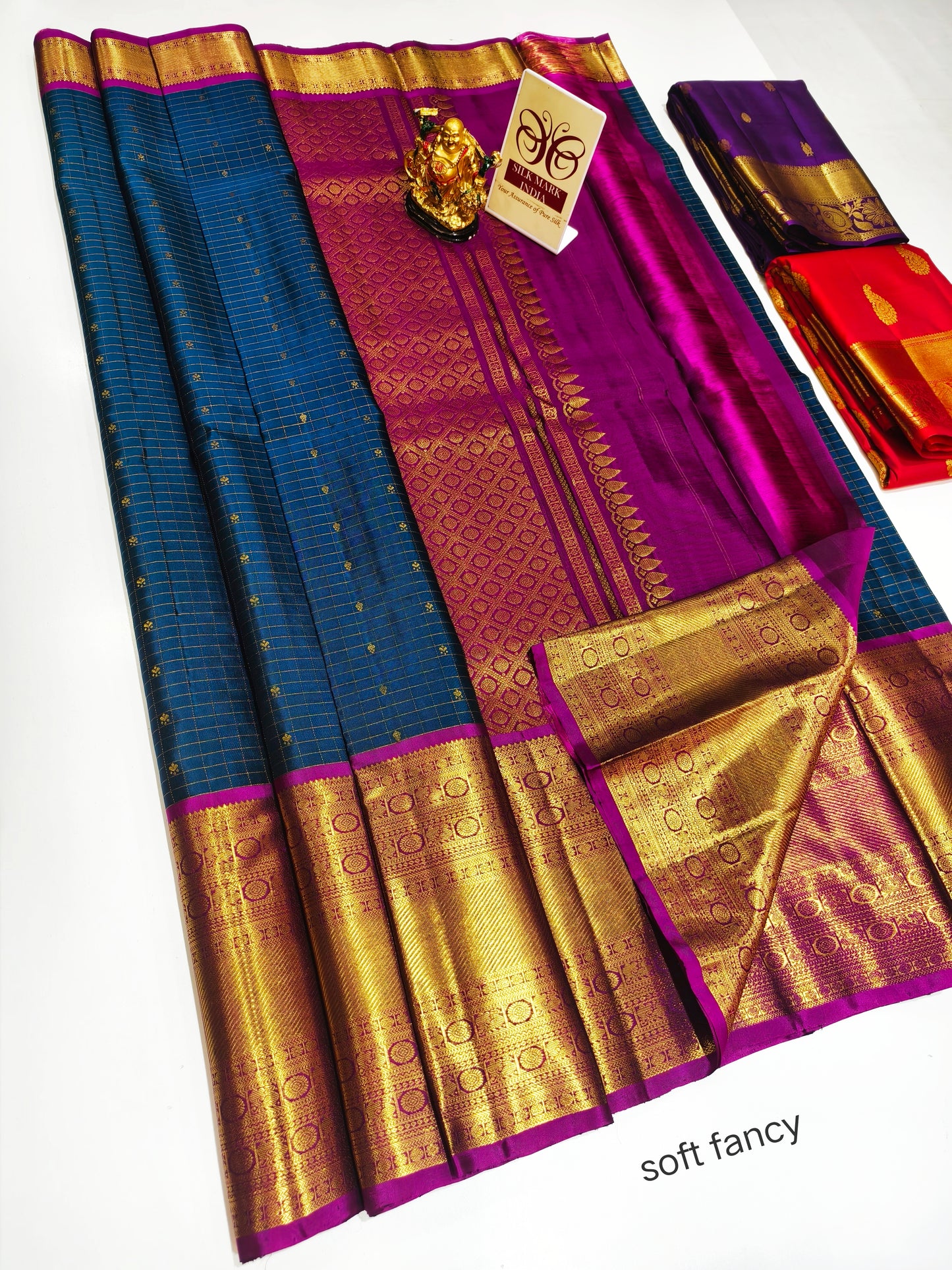 Kanchipuram Pure Soft Silks Sarees-with Silk Mark certificate- catalogue C4- 220 collections