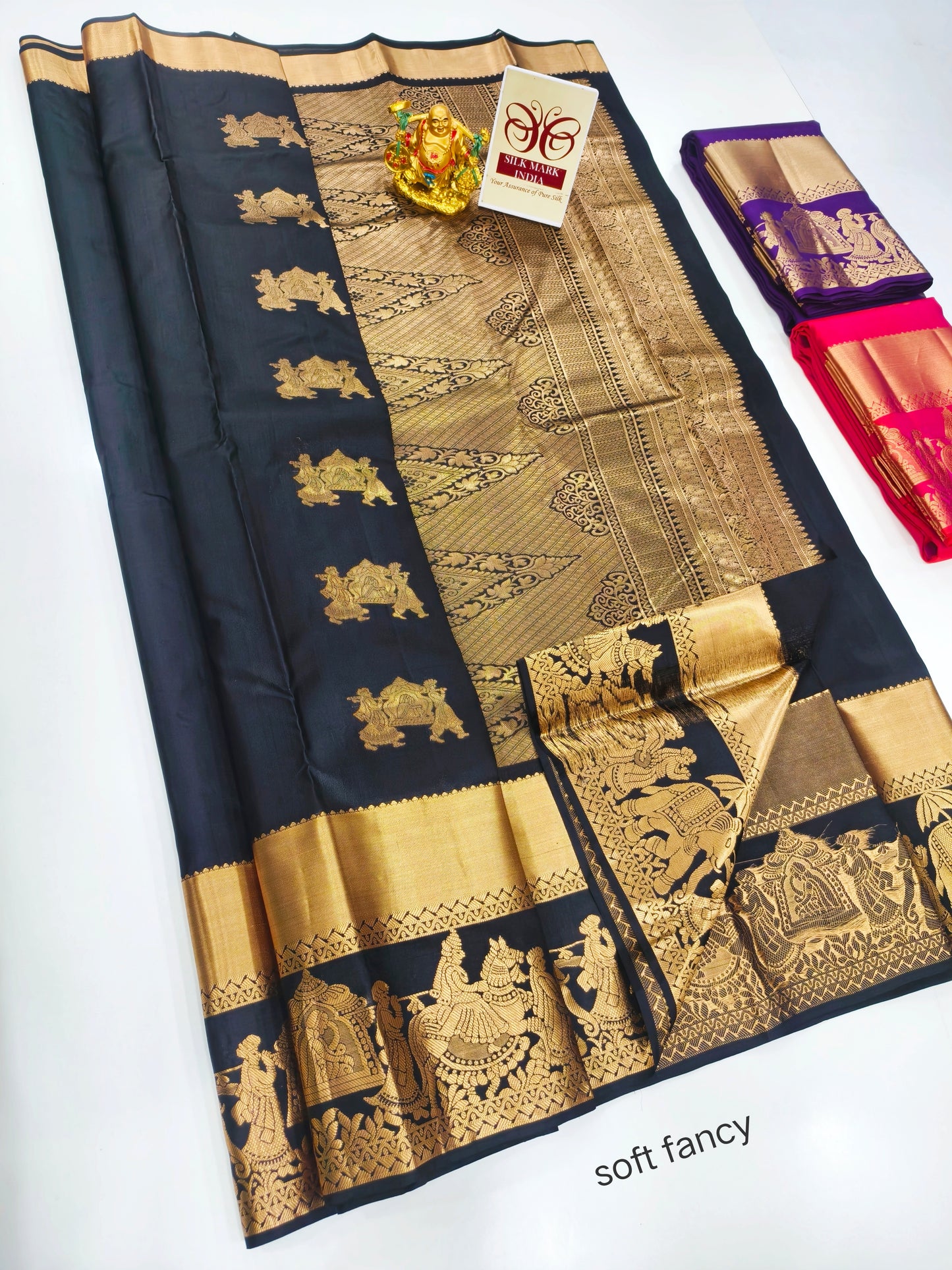 Kanchipuram Pure Soft Silks Sarees-with Silk Mark certificate- catalogue C4- 220 collections