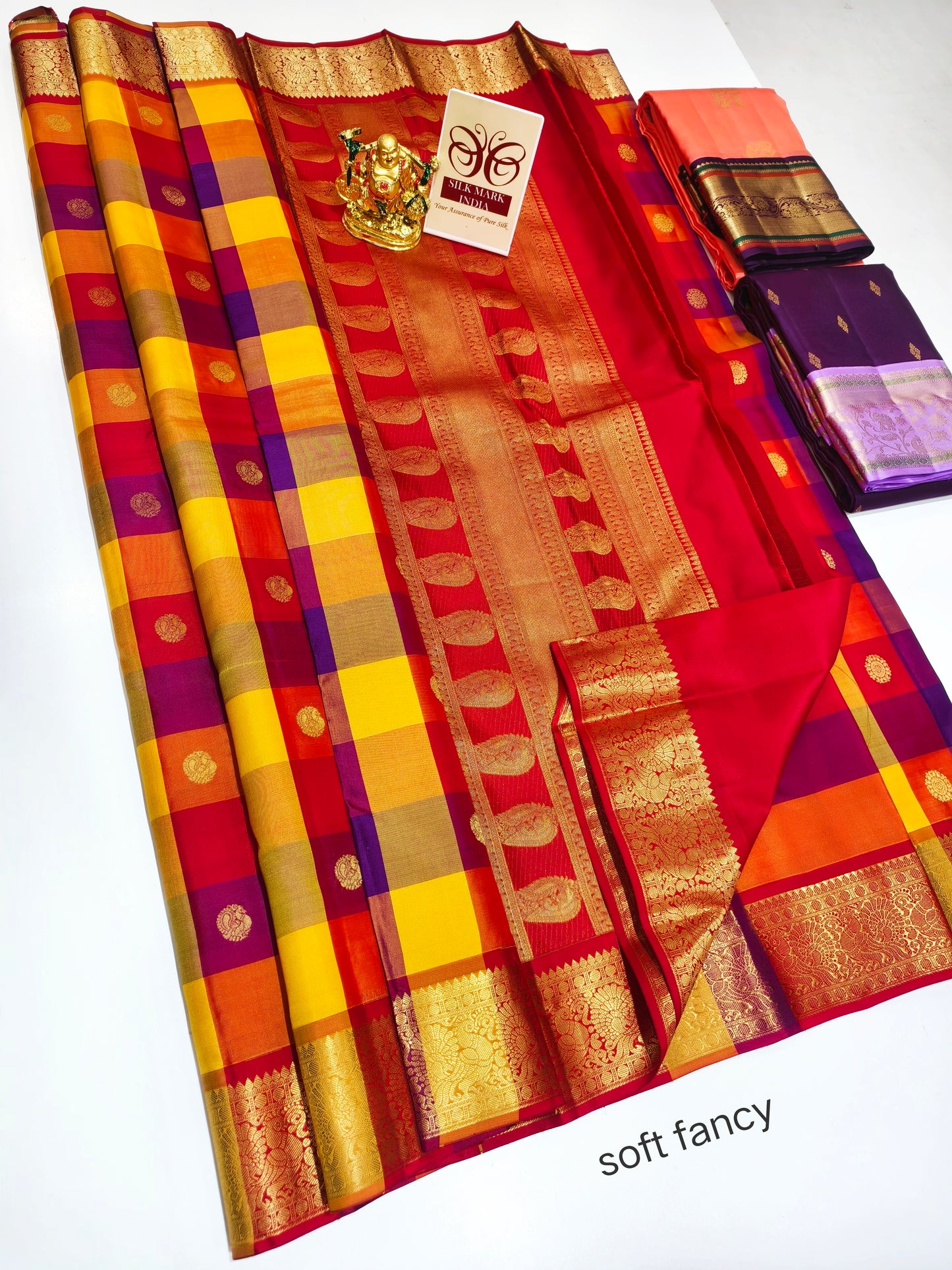 Kanchipuram Pure Soft Silks Sarees-with Silk Mark certificate- catalogue C4- 220 collections