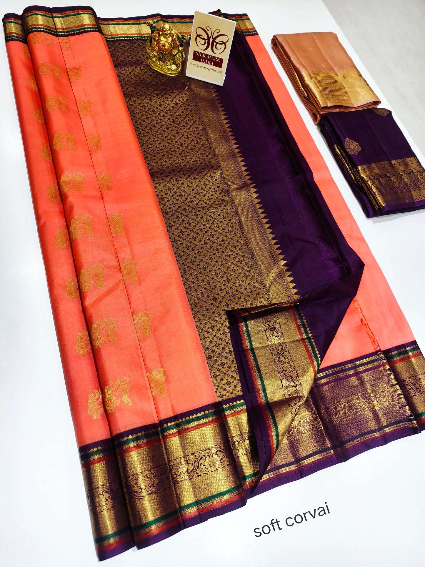 Kanchipuram Pure Soft Silks Sarees-with Silk Mark certificate- catalogue C4- 220 collections