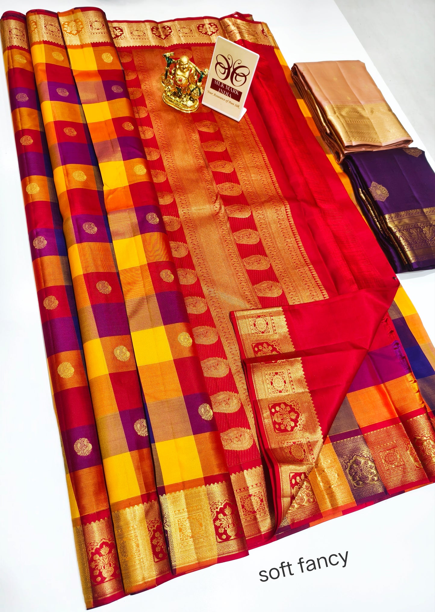 Kanchipuram Pure Soft Silks Sarees-with Silk Mark certificate- catalogue C4- 220 collections