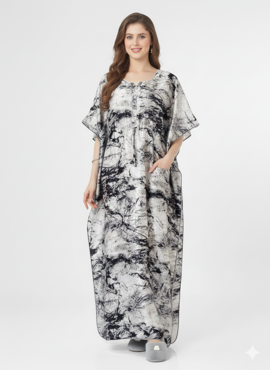 Marble Abyss Kaftan Nightgown – Glamoura X