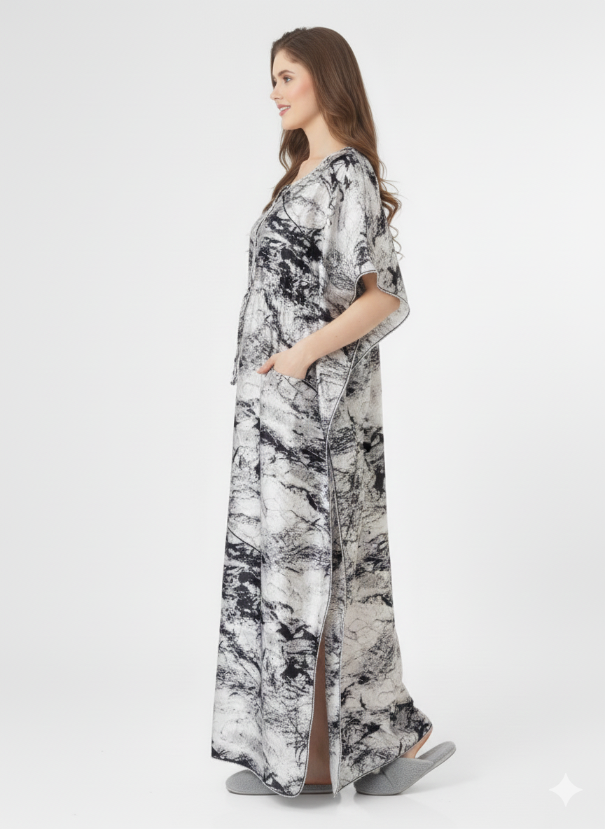 Marble Abyss Kaftan Nightgown – Glamoura X
