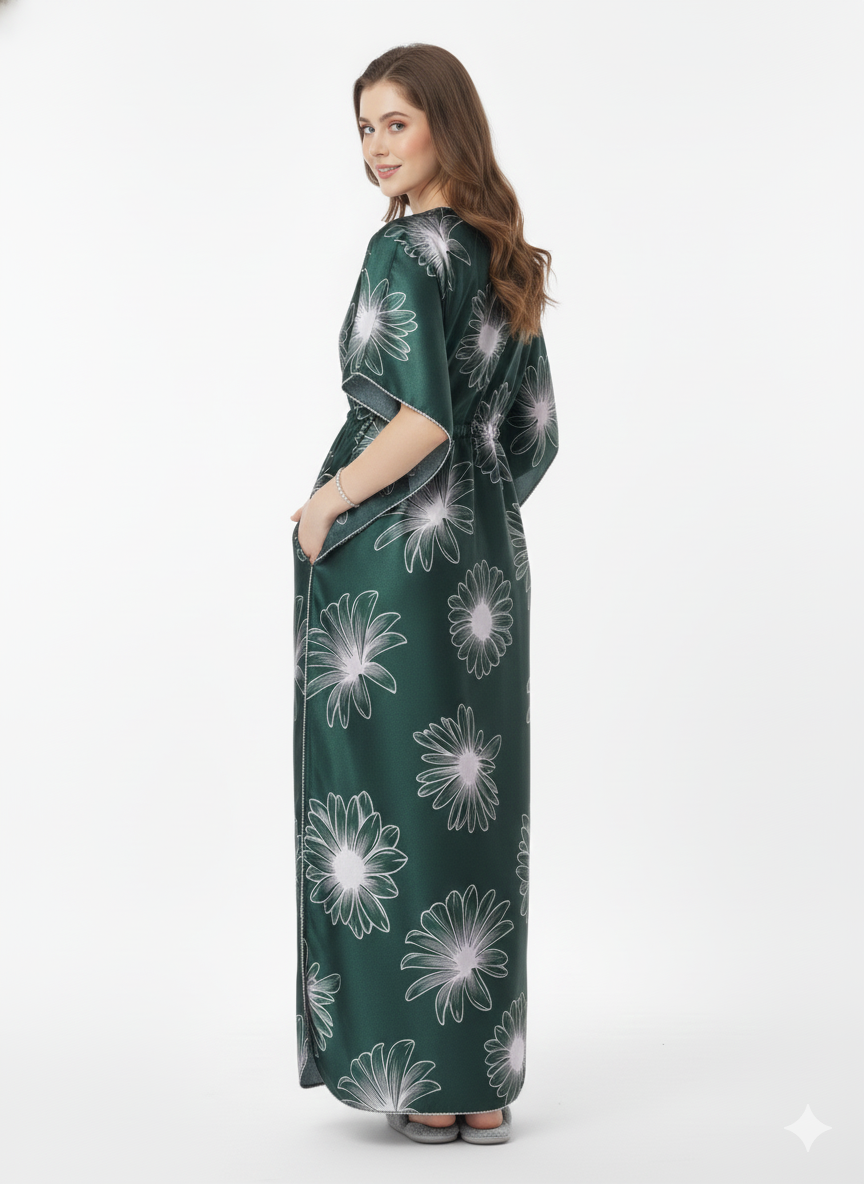 Emerald Garden Kaftan Style Nightgown – Glamoura X