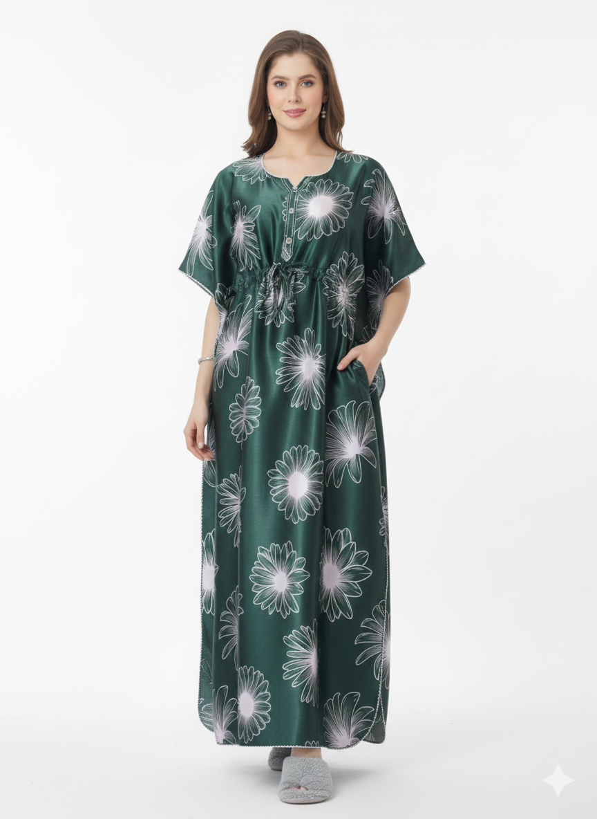 Emerald Garden Kaftan Style Nightgown – Glamoura X
