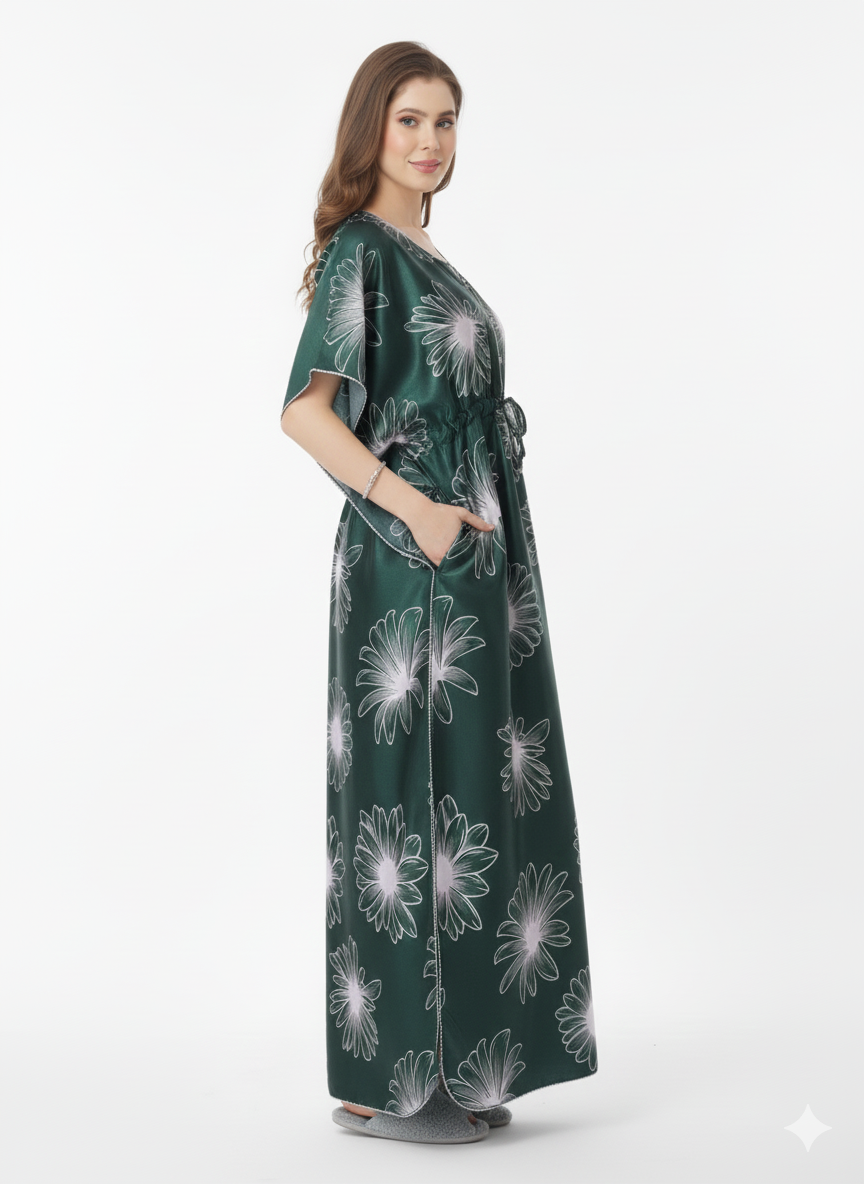 Emerald Garden Kaftan Style Nightgown – Glamoura X