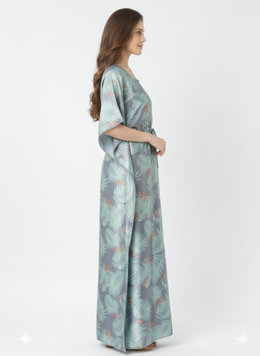 Tropical Mist Kaftan Style Nightgown – Glamoura X