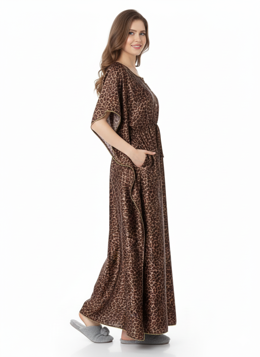 Safari Luxe Kaftan Style Nightgown – Glamoura X