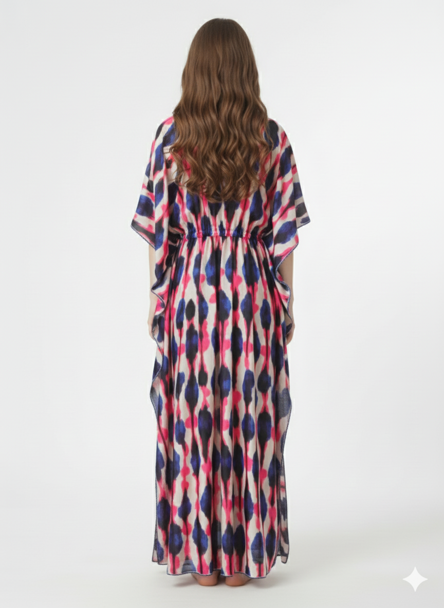 Ocean Wave Kaftan Style Nightgown – Glamoura X