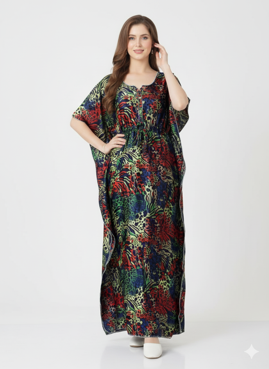 Jewel Safari Kaftan Style Nightgown – Glamoura X