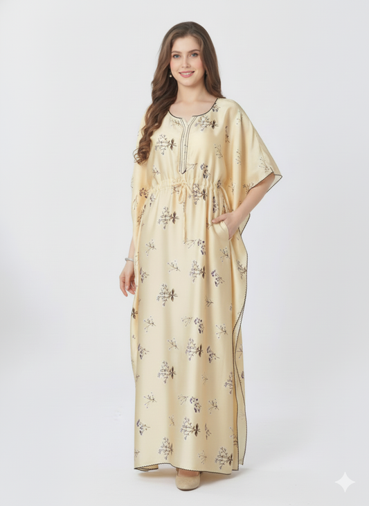 Meadow Bloom Kaftan Style Nightgown – Glamoura X