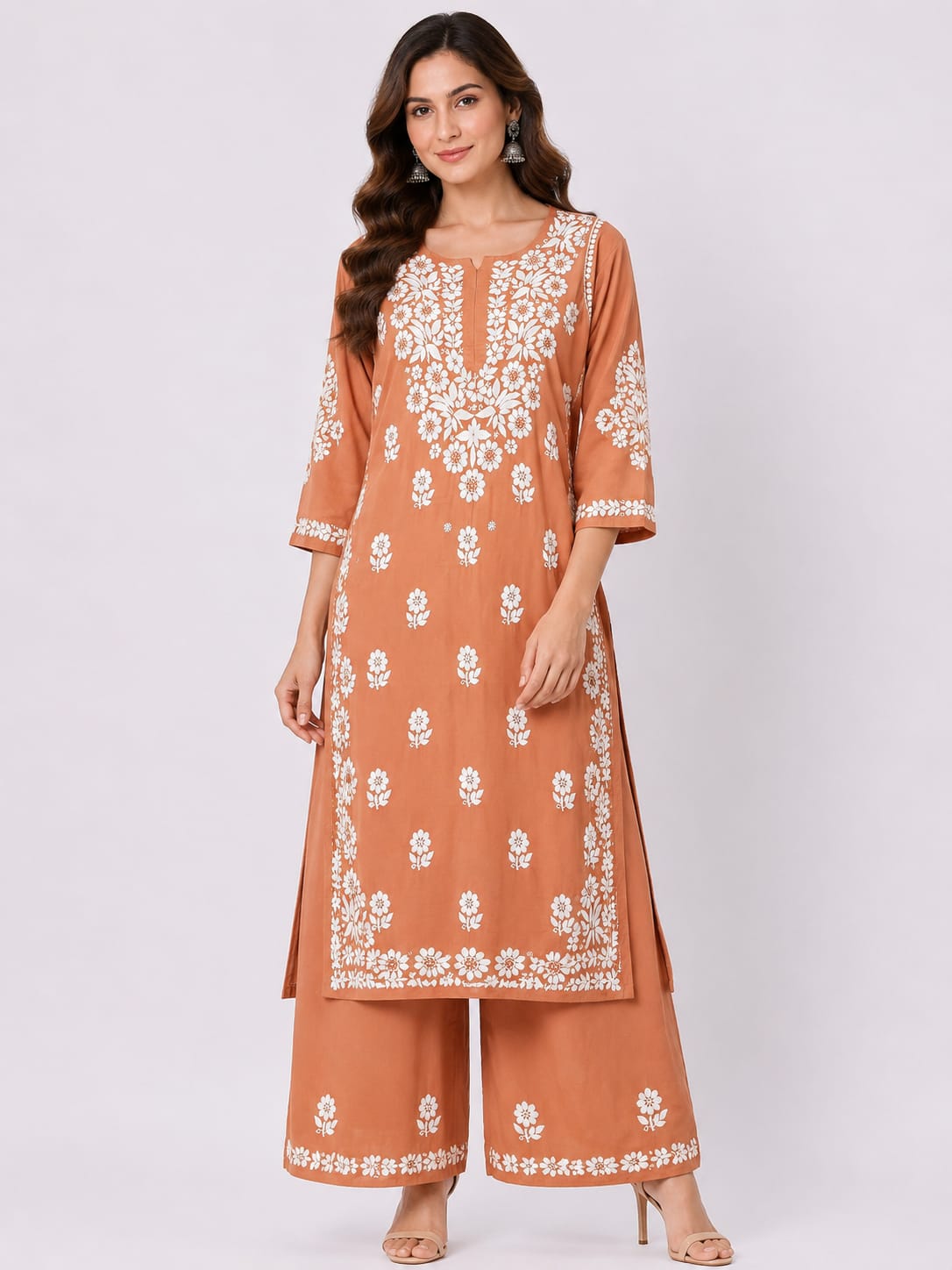Modal Rayon Kurti Palazzo Set