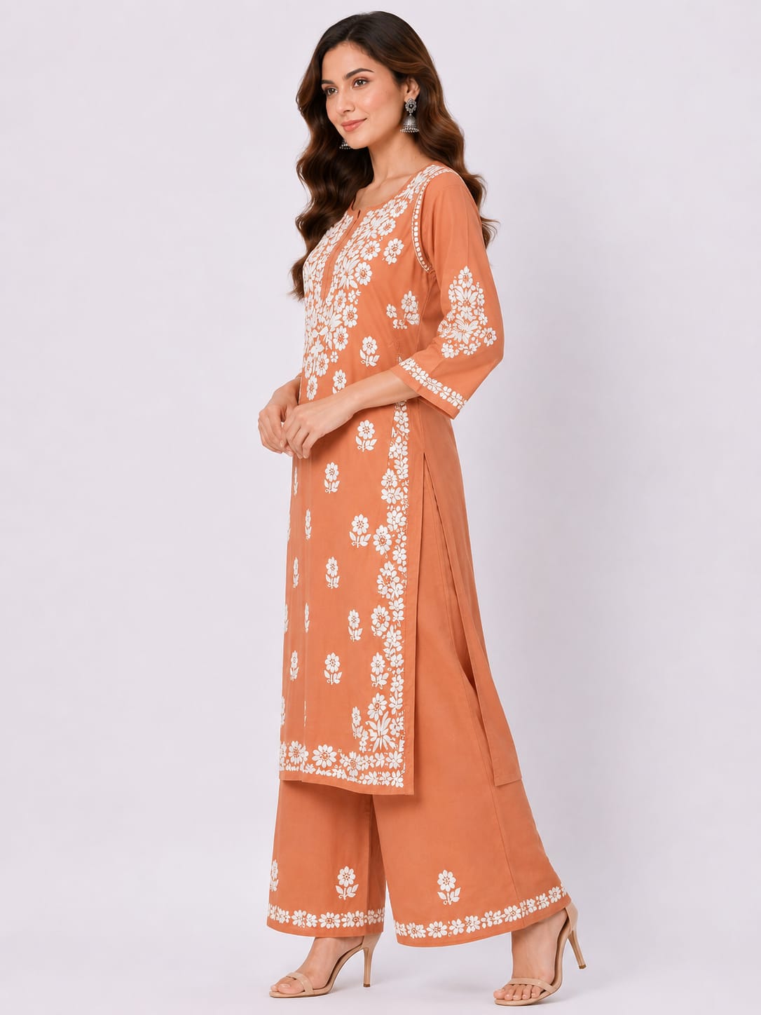 Modal Rayon Kurti Palazzo Set