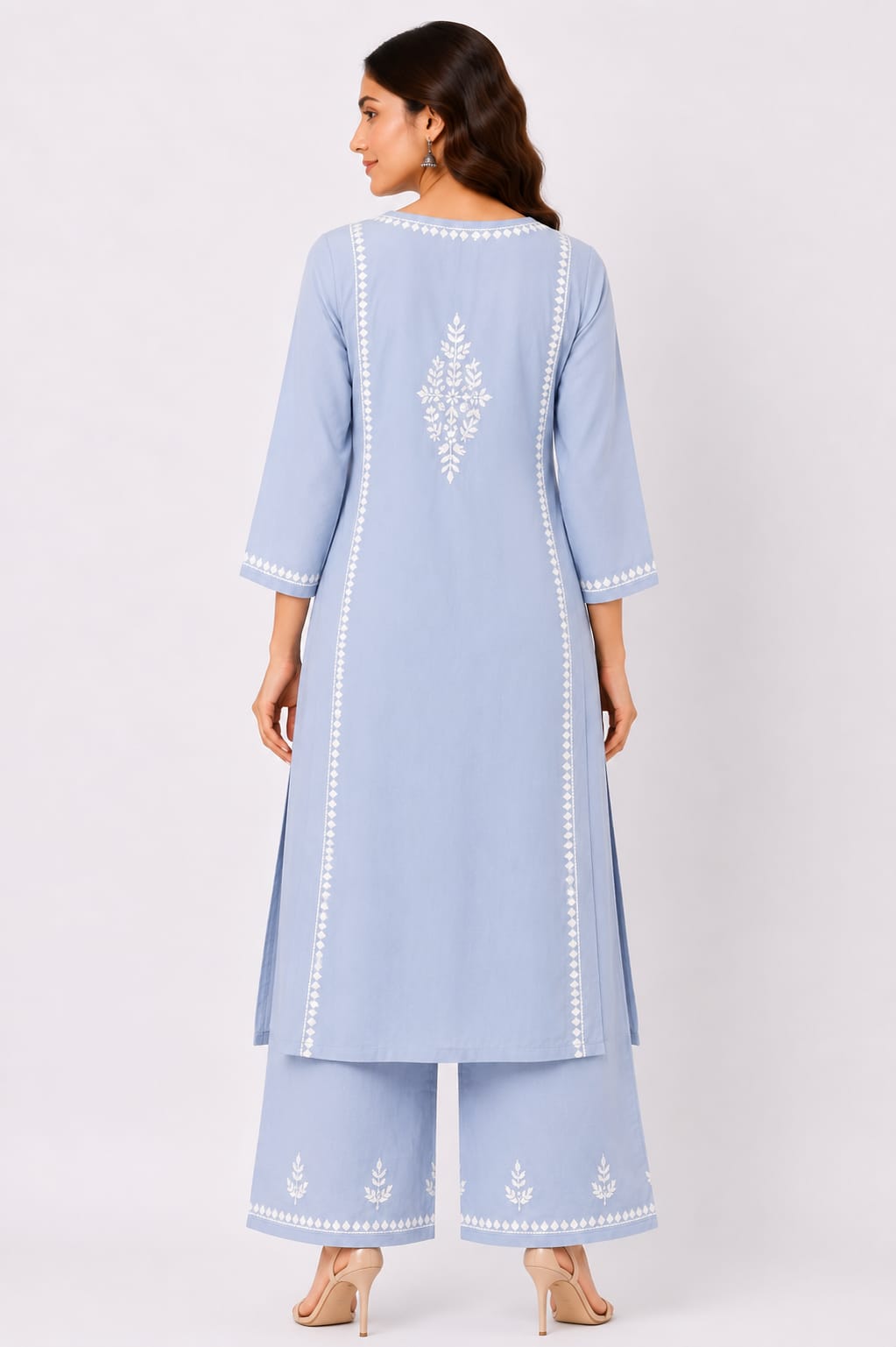 Rayon Kurti Palazzo Set