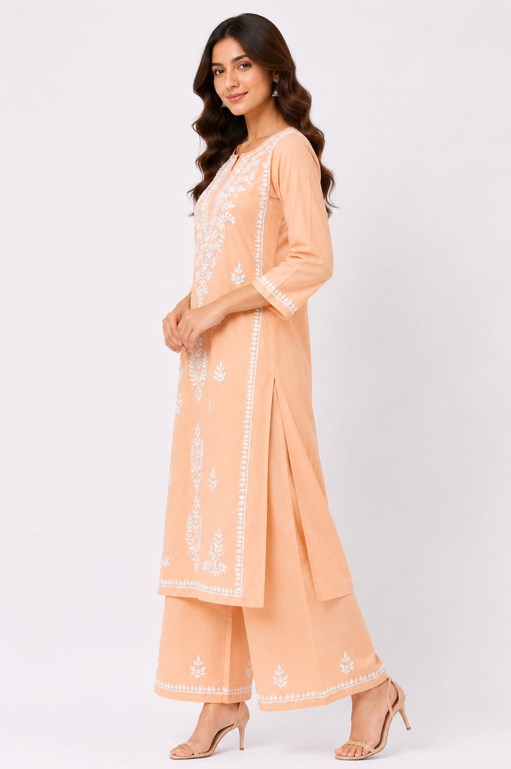 Rayon Kurti Palazzo Set