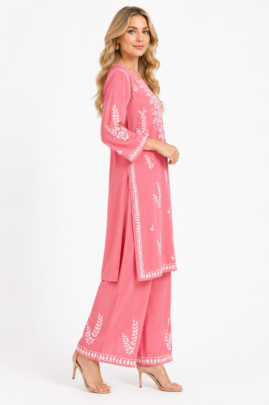 Rayon Kurti Palazzo Set