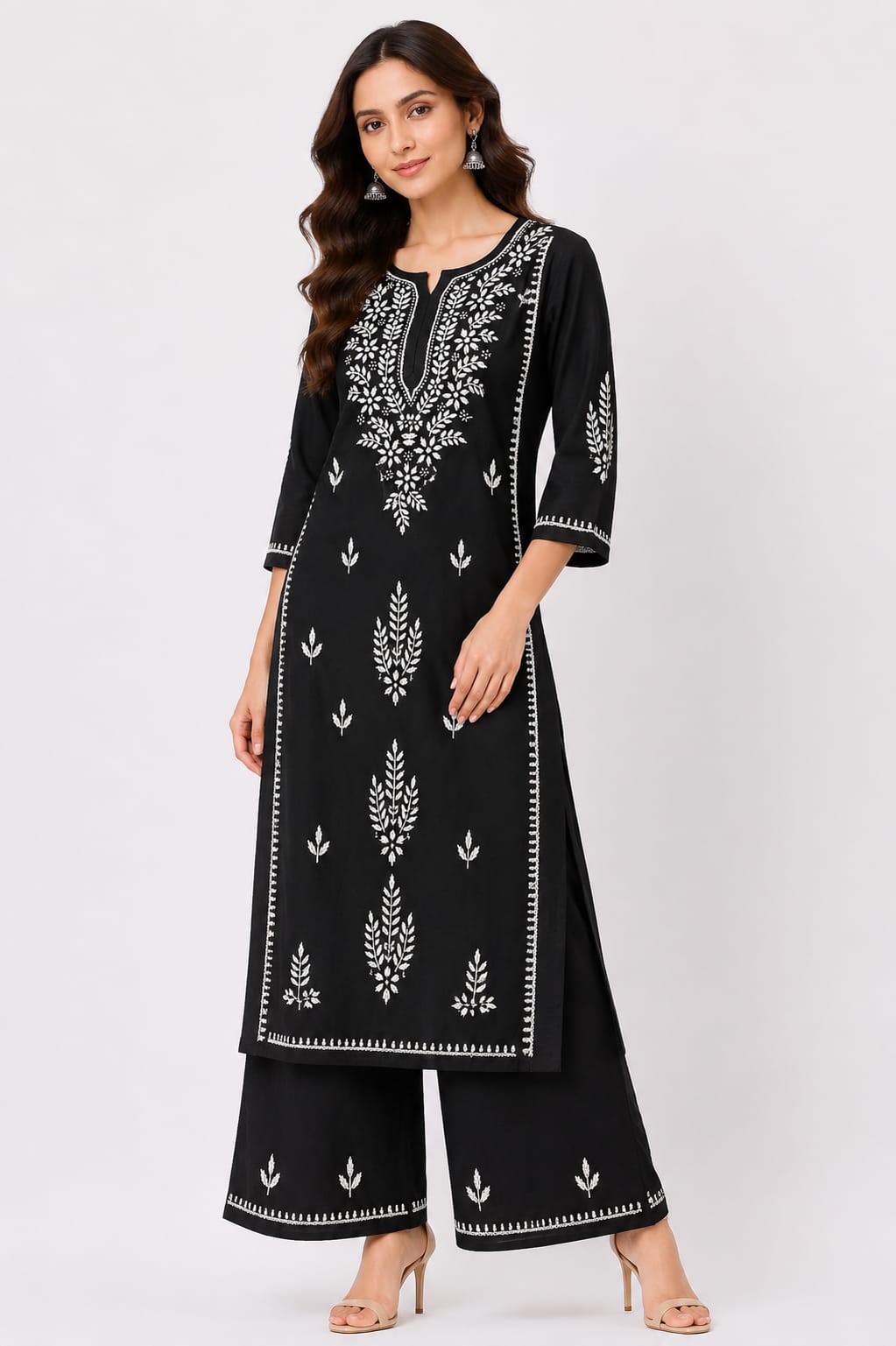 Rayon Kurti Palazzo Set