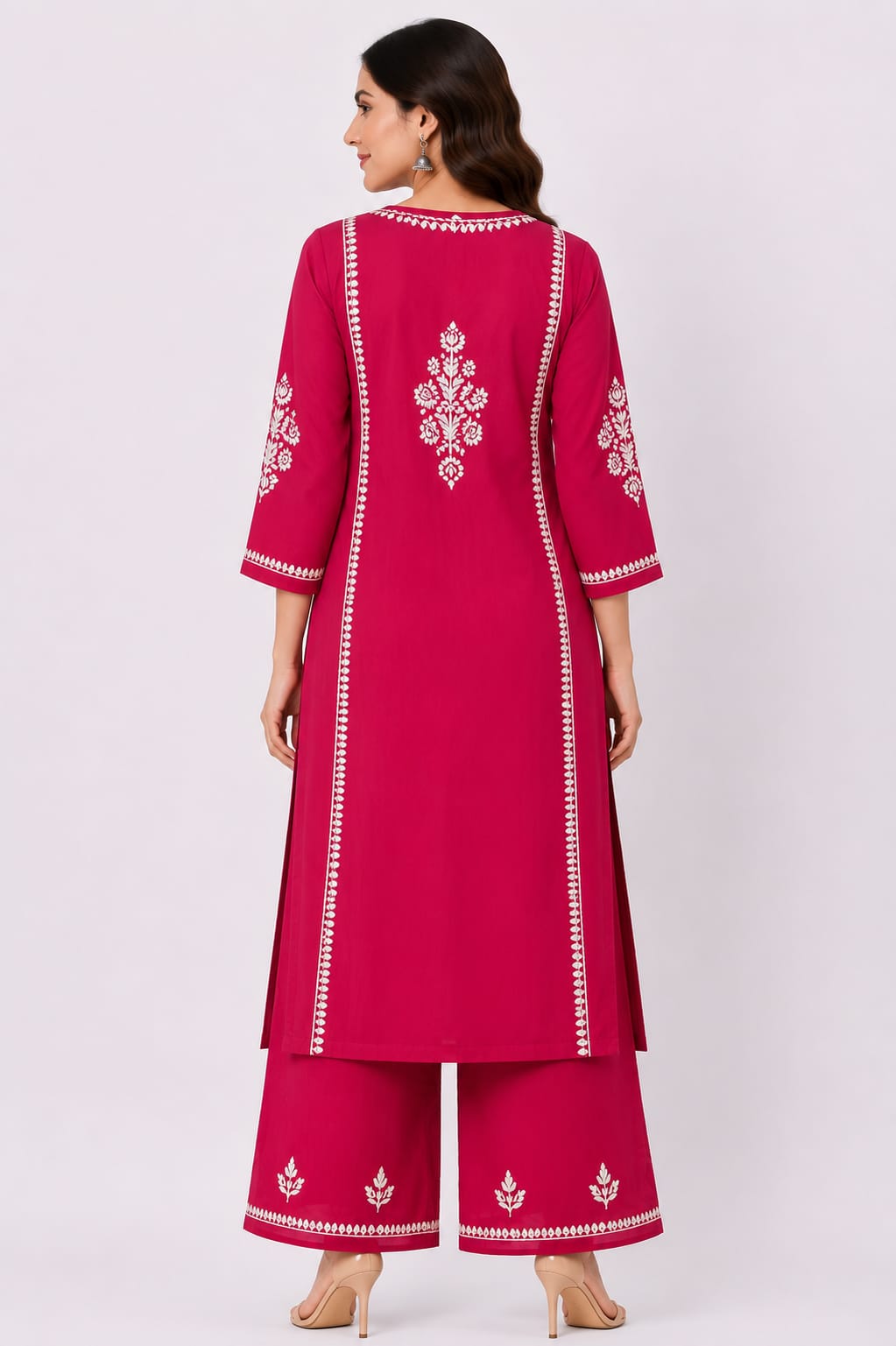 Rayon Kurti Palazzo Set
