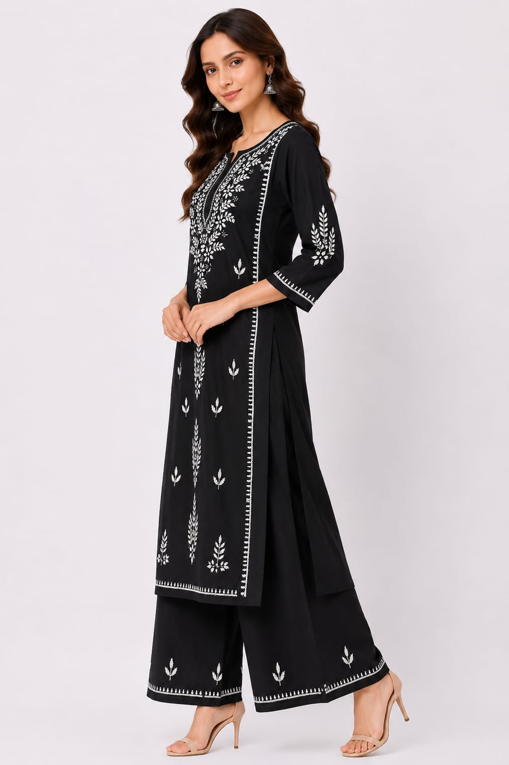 Rayon Kurti Palazzo Set