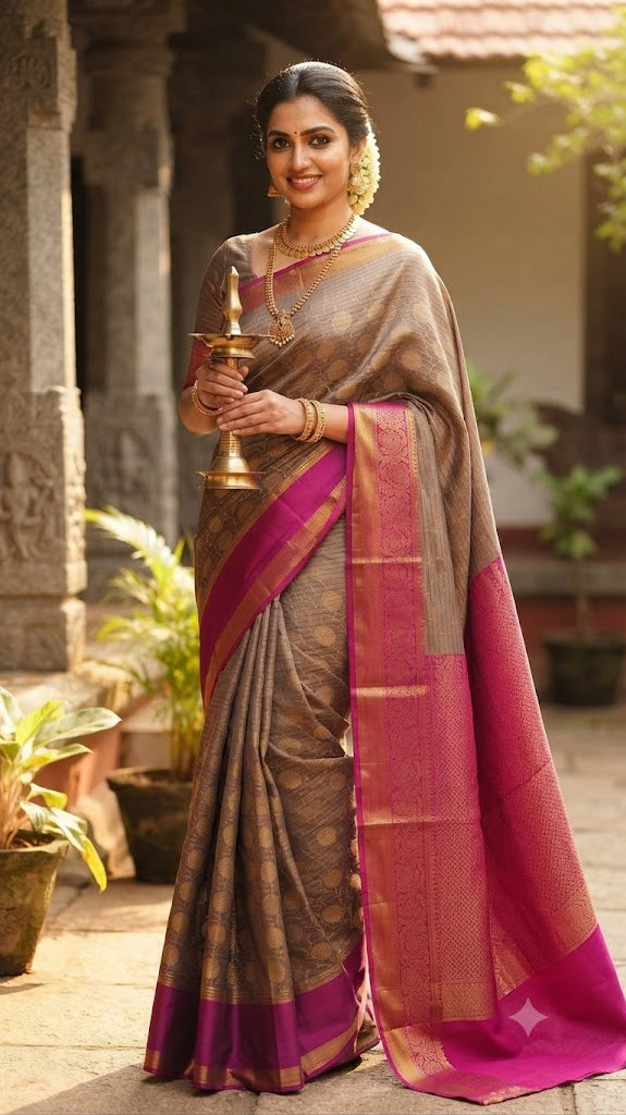 Sirumugai Pure Handloom Kanchi Soft Silk Sarees Jackard weaving - Mulitple colour
