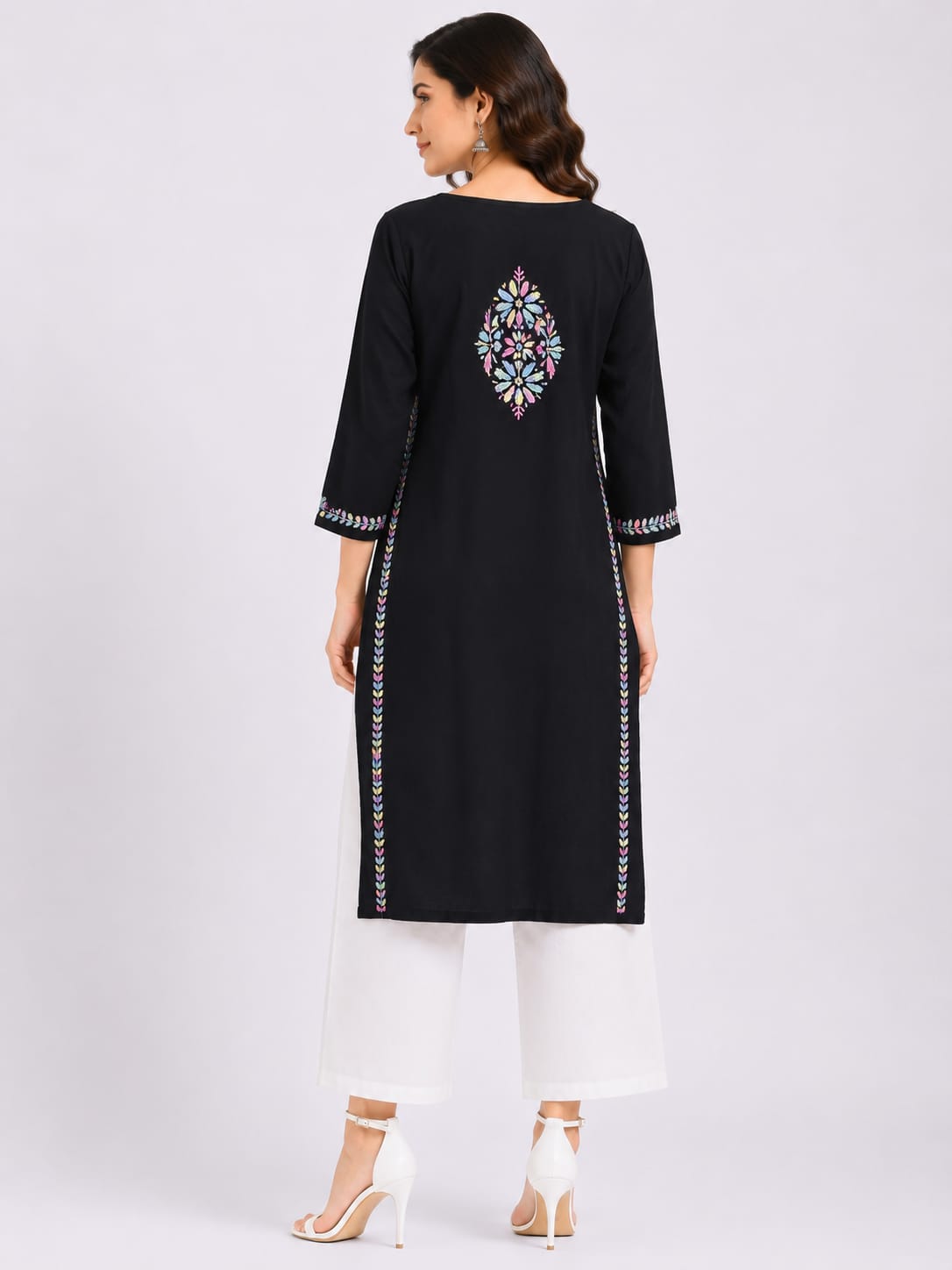 Rayon multi color thread kurti | Glamoura X