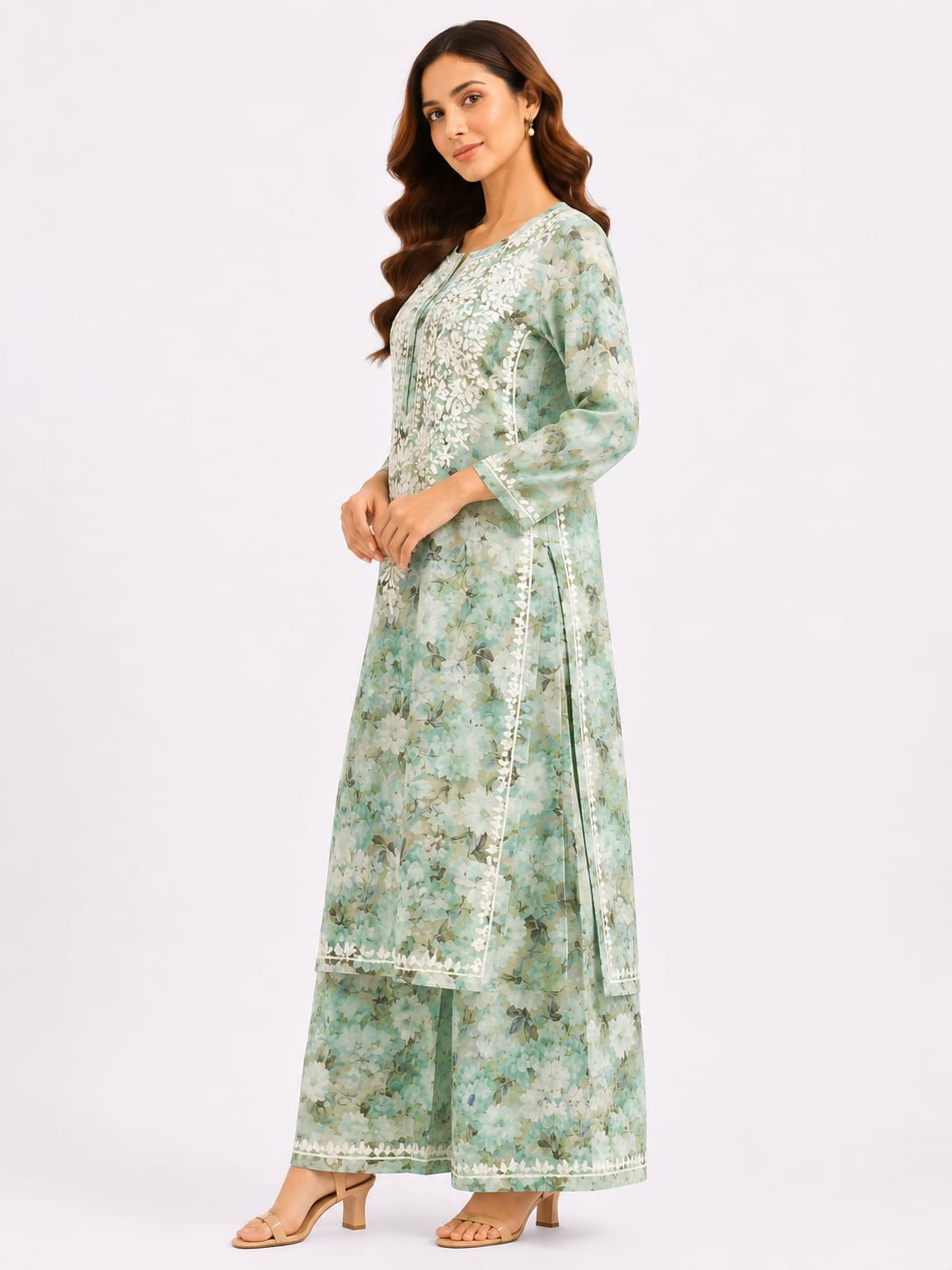 Rayon printed palazzo set