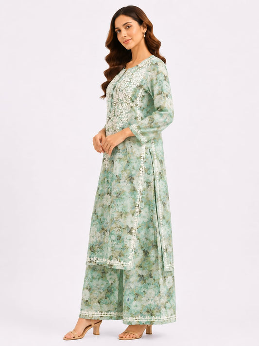 Rayon printed palazzo set
