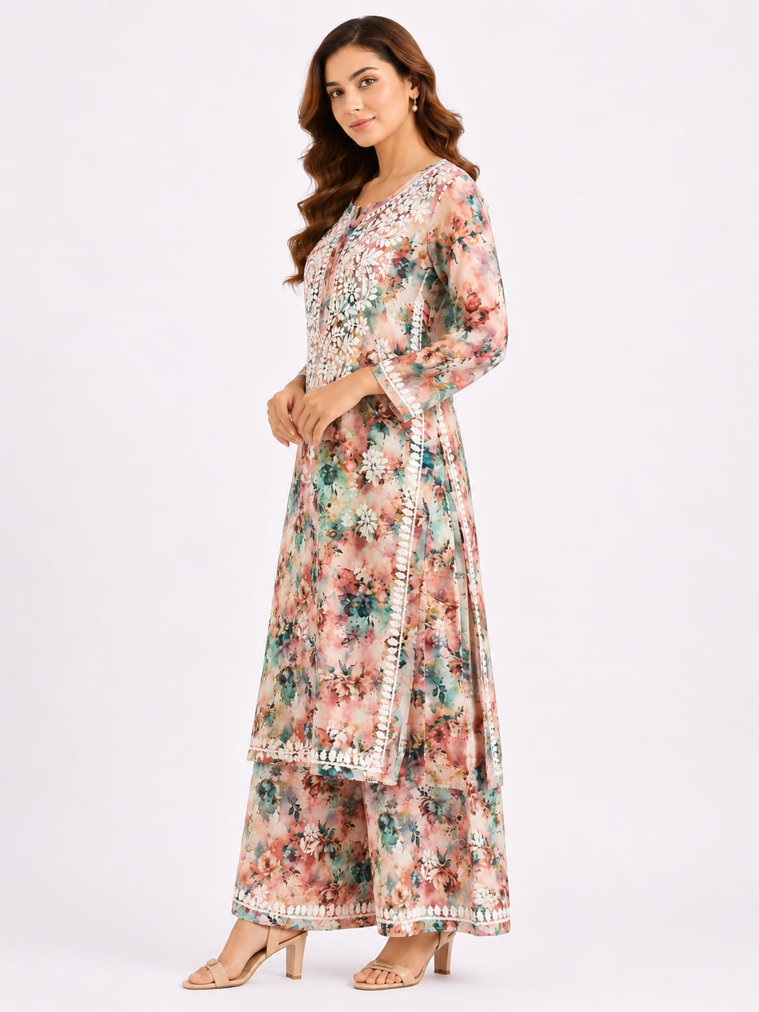 Rayon printed palazzo set