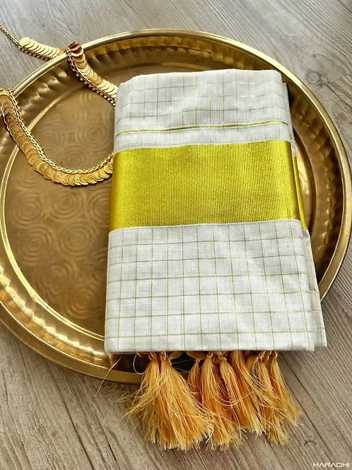 Block Kasavu Cotton Set Mundu