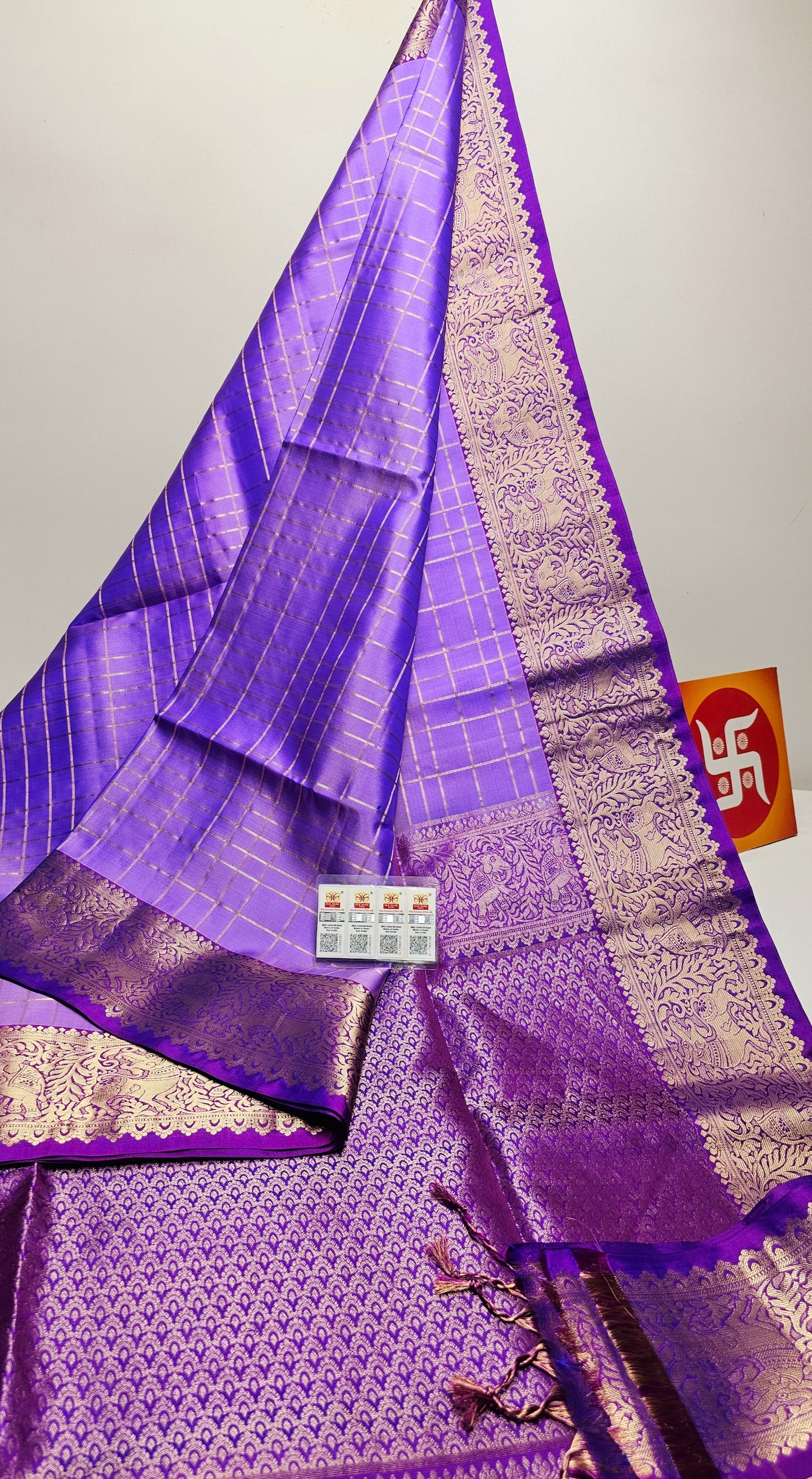 Sirumugai Pure Handloom Kanchi Soft Silk Sarees-vairusi checks-Mutiple colour