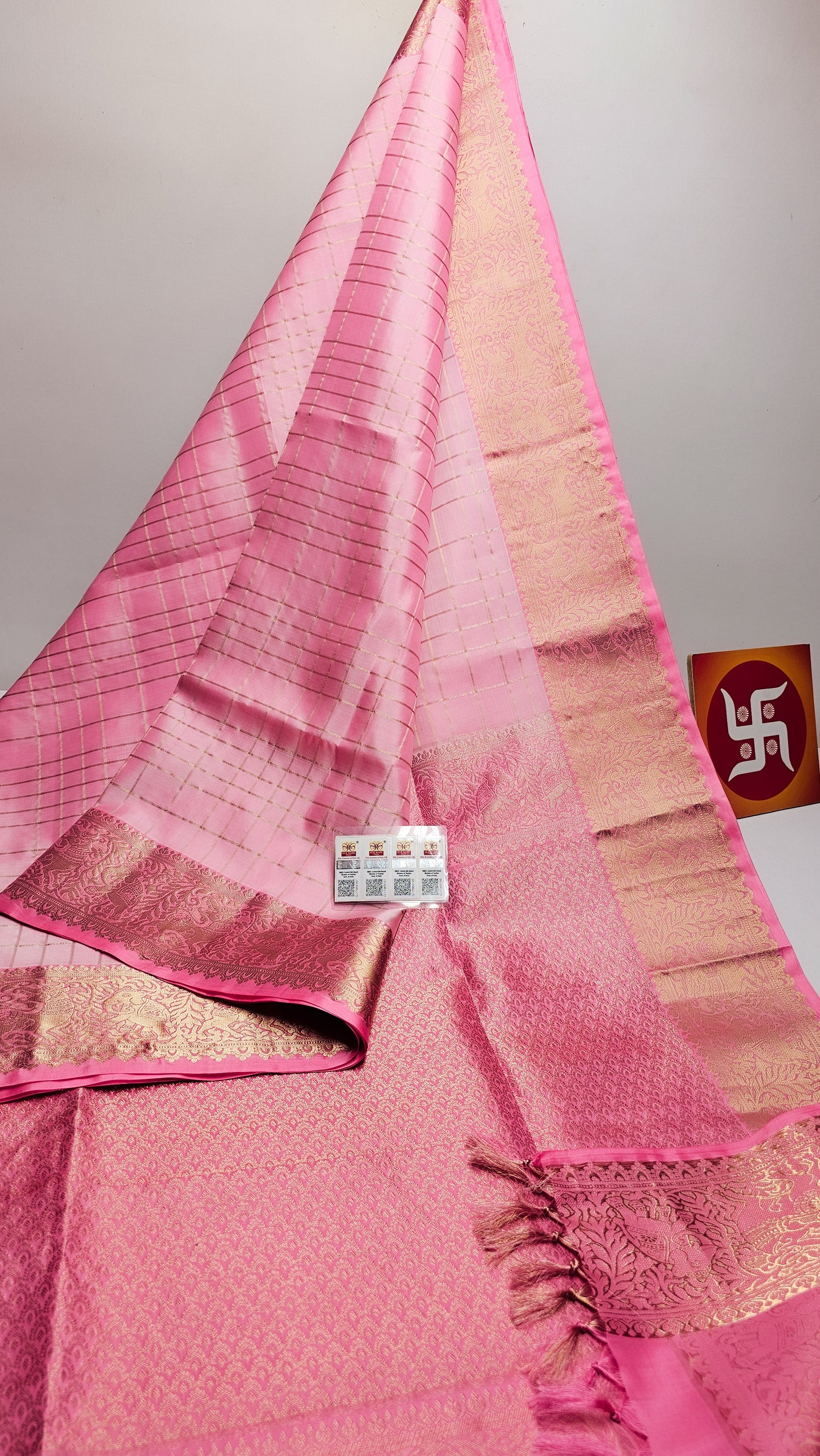 Sirumugai Pure Handloom Kanchi Soft Silk Sarees-vairusi checks-Mutiple colour