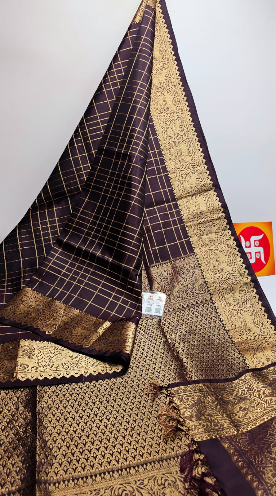 Sirumugai Pure Handloom Kanchi Soft Silk Sarees-vairusi checks-Mutiple colour