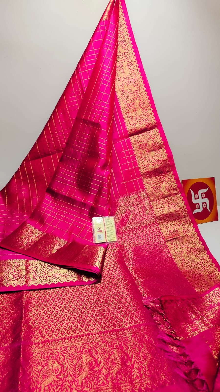 Sirumugai Pure Handloom Kanchi Soft Silk Sarees-vairusi checks-Mutiple colour