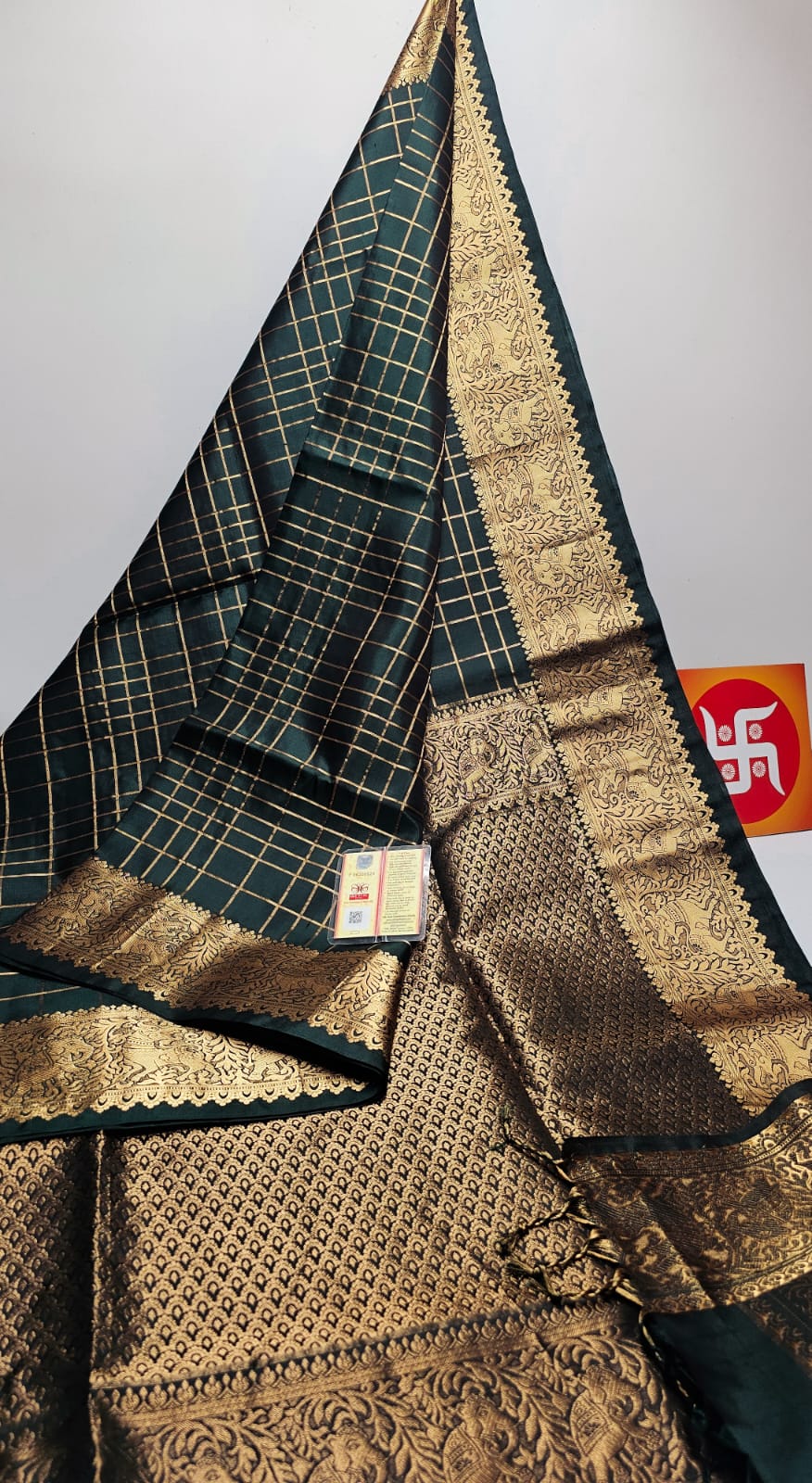 Sirumugai Pure Handloom Kanchi Soft Silk Sarees-vairusi checks-Mutiple colour