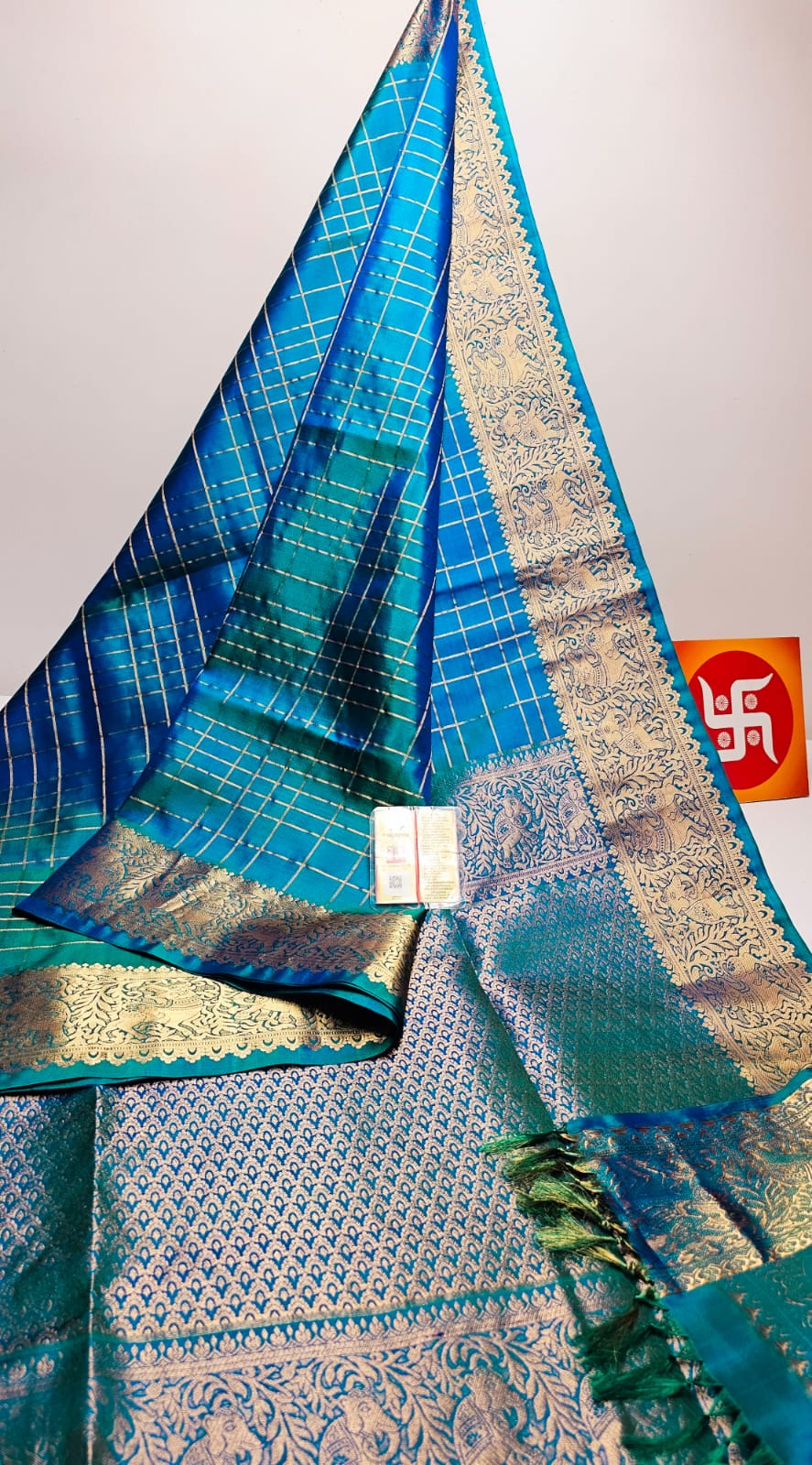 Sirumugai Pure Handloom Kanchi Soft Silk Sarees-vairusi checks-Mutiple colour